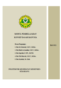 Modul pembelajaran konsep dasar manusia